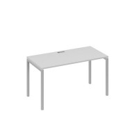 А4 С2 014 СЕ (Серый/Серый) Стол письменный на металлокаркасе DUE
