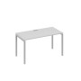 А4 С2 014 СЕ (Серый/Серый) Стол письменный на металлокаркасе DUE