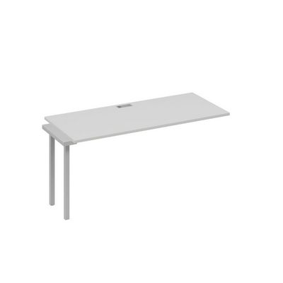 А4 С2 015-1 СЕ (Серый/Серый) Секция стола 160 рабочей станции на каркасе DUE