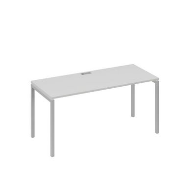 А4 С2 015 СЕ (Серый/Серый) Стол письменный на металлокаркасе DUE