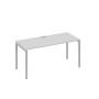 А4 С2 015 СЕ (Серый/Серый) Стол письменный на металлокаркасе DUE