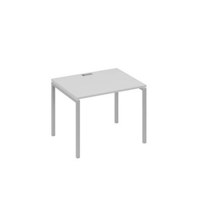 А4 С2 022 СЕ (Серый/Серый) Стол письменный на металлокаркасе DUE