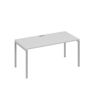 А4 С2 025 СЕ (Серый/Серый) Стол письменный на металлокаркасе DUE