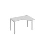 А4 С2 032 СЕ (Серый/Серый) Стол эргономичный правый "Классика" на металлокаркасе DUE