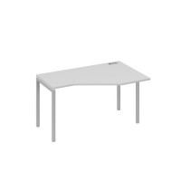А4 С2 054 СЕ (Серый/Серый) Стол эргономичный правый "Техно" на металлокаркасе DUE