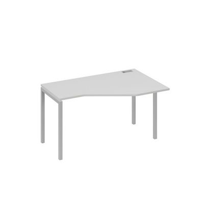 А4 С2 054 СЕ (Серый/Серый) Стол эргономичный правый "Техно" на металлокаркасе DUE