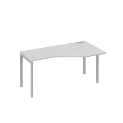 А4 С2 056 СЕ (Серый/Серый) Стол эргономичный правый "Техно" на металлокаркасе DUE