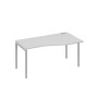 А4 С2 066 СЕ (Серый/Серый) Стол эргономичный правый "Техно" на металлокаркасе DUE
