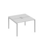 А4 С2 170 СЕ (Серый/Серый) Рабочая станция на каркасе DUE столы 2х120