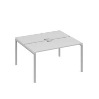 А4 С2 171 СЕ (Серый/Серый) Рабочая станция на каркасе DUE столы 2х140