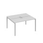А4 С2 171 СЕ (Серый/Серый) Рабочая станция на каркасе DUE столы 2х140