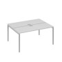 А4 С2 172 СЕ (Серый/Серый) Рабочая станция на каркасе DUE столы 2х160