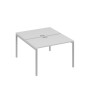 А4 С2 173 СЕ (Серый/Серый) Рабочая станция на каркасе DUE столы 2х120