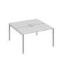 А4 С2 174 СЕ (Серый/Серый) Рабочая станция на каркасе DUE столы 2х140