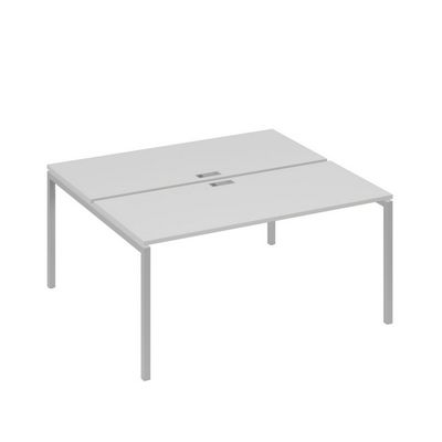 А4 С2 175 СЕ (Серый/Серый) Рабочая станция на каркасе DUE столы 2х160