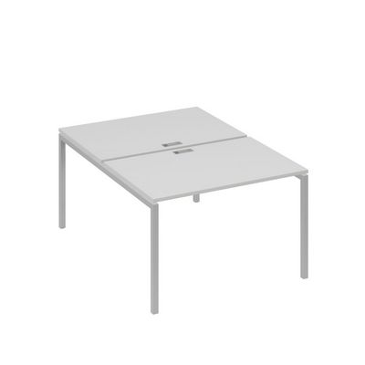 А4 С2 176 СЕ (Серый/Серый) Рабочая станция на каркасе DUE столы 2х120