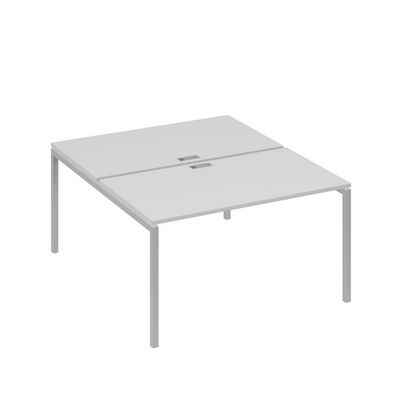 А4 С2 177 СЕ (Серый/Серый) Рабочая станция на каркасе DUE столы 2х140