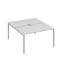 А4 С2 177 СЕ (Серый/Серый) Рабочая станция на каркасе DUE столы 2х140