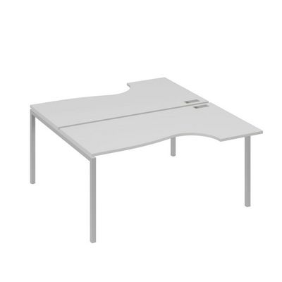 А4 С2 185 СЕ (Серый/Серый) Рабочая станция опоры DUE столы 2х160 Классика