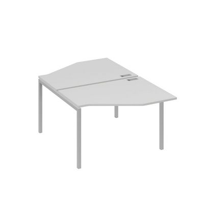 А4 С2 186 СЕ (Серый/Серый) Рабочая станция опоры DUE со столами Техно 2х120