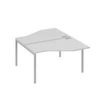 А4 С2 187 СЕ (Серый/Серый) Рабочая станция опоры DUE со столами Техно 2х140