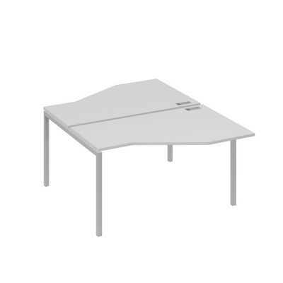 А4 С2 187 СЕ (Серый/Серый) Рабочая станция опоры DUE со столами Техно 2х140