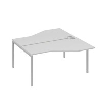 А4 С2 188 СЕ (Серый/Серый) Рабочая станция опоры DUE со столами Техно 2х160