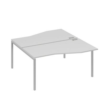 А4 С2 191 СЕ (Серый/Серый) Рабочая станция каркас DUE столы 2х160 Техно