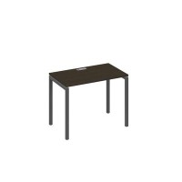 А4 А2 002 ВТ (Венге темный/Антрацит) Стол письменный на металлокаркасе DUE