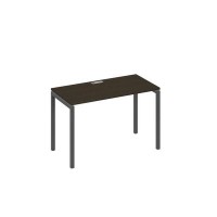 А4 А2 003 ВТ (Венге темный/Антрацит) Стол письменный на металлокаркасе DUE
