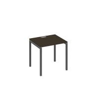 А4 А2 011 ВТ (Венге темный/Антрацит) Стол письменный на металлокаркасе DUE