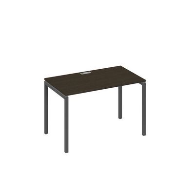 А4 А2 013 ВТ (Венге темный/Антрацит) Стол письменный на металлокаркасе DUE
