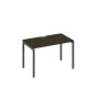 А4 А2 013 ВТ (Венге темный/Антрацит) Стол письменный на металлокаркасе DUE