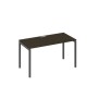 А4 А2 014 ВТ (Венге темный/Антрацит) Стол письменный на металлокаркасе DUE