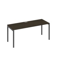 А4 А2 016 ВТ (Венге темный/Антрацит) Стол письменный на металлокаркасе DUE