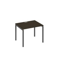 А4 А2 022 ВТ (Венге темный/Антрацит) Стол письменный на металлокаркасе DUE
