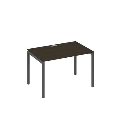 А4 А2 023 ВТ (Венге темный/Антрацит) Стол письменный на металлокаркасе DUE