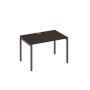 А4 А2 023 ВТ (Венге темный/Антрацит) Стол письменный на металлокаркасе DUE