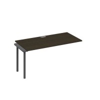 А4 А2 025-1 ВТ (Венге темный/Антрацит) Секция стола 160 рабочей станции на каркасе DUE