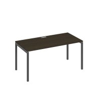 А4 А2 025 ВТ (Венге темный/Антрацит) Стол письменный на металлокаркасе DUE
