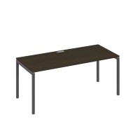А4 А2 026 ВТ (Венге темный/Антрацит) Стол письменный на металлокаркасе DUE