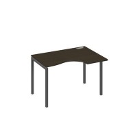 А4 А2 042 ВТ (Венге темный/Антрацит) Стол эргономичный правый "Классика" на металлокаркасе DUE