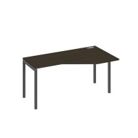 А4 А2 056 ВТ (Венге темный/Антрацит) Стол эргономичный правый "Техно" на металлокаркасе DUE