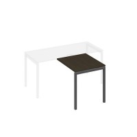 А4 А2 073 ВТ (Венге темный/Антрацит) Брифинг-приставка с каркасом DUE