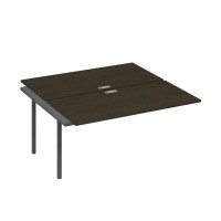 А4 А2 178-1 ВТ (Венге темный/Антрацит) Секция станции на металлокаркасе DUE 2х160