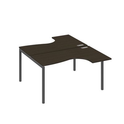 А4 А2 181 ВТ (Венге темный/Антрацит) Рабочая станция опоры DUE столы 2х140 Классика