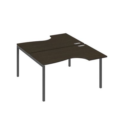 А4 А2 184 ВТ (Венге темный/Антрацит) Рабочая станция опоры DUE столы 2х140 Классика