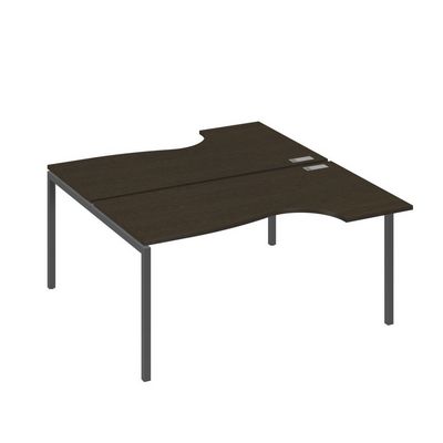 А4 А2 185 ВТ (Венге темный/Антрацит) Рабочая станция опоры DUE столы 2х160 Классика