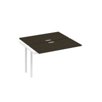 А4 Б2 170-1 ВТ (Венге темный/Белый) Секция станции на металлокаркасе DUE 2х120