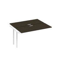 А4 Б2 171-1 ВТ (Венге темный/Белый) Секция станции на металлокаркасе DUE 2х140